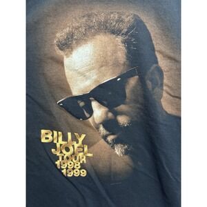 Billy Joel Shirt Men's XL Tour 1998 1999 Band Music Black Short Sleeve Vintage